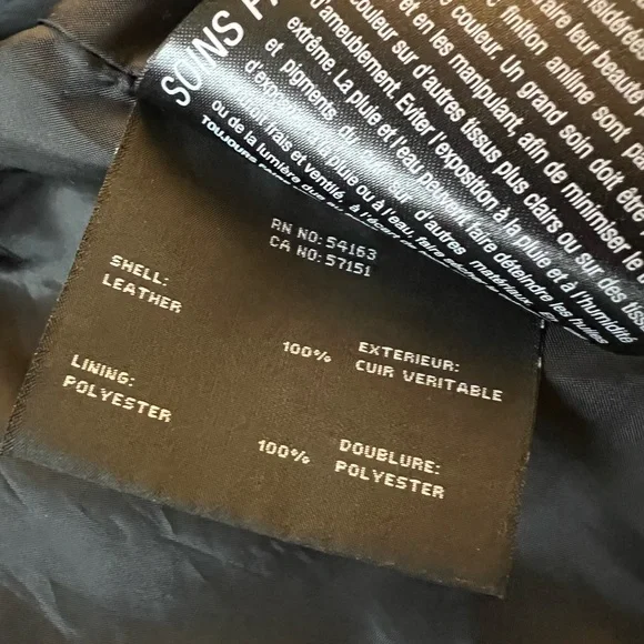 Andrew Marc Black Moto Leather Jacket - Picture 9 of 10